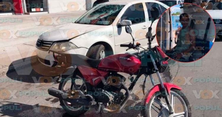motociclista huia Morelos Victoria