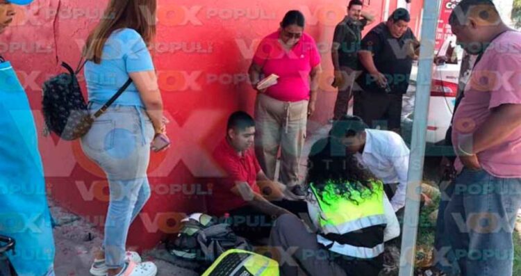 motociclista lesiones Obrera Victoria