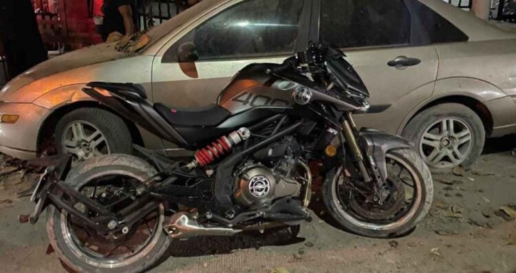 mujer choque motocicletas El Mante