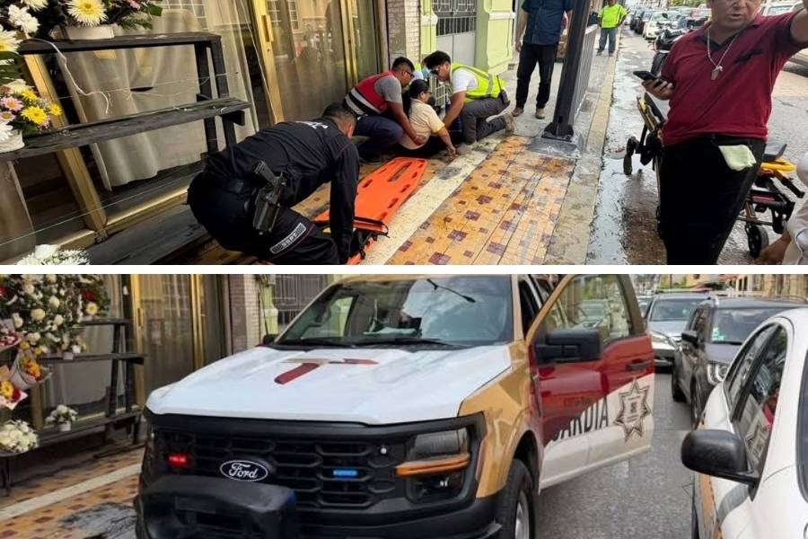 mujer lesionada en Tampico