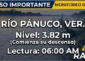 nivel del río Pánuco Tampico