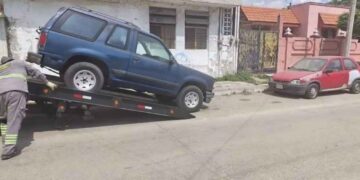 operativo autos abandonados Tampico