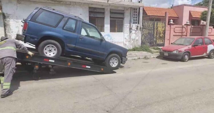 operativo autos abandonados Tampico