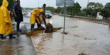 Despliega gobierno de Victoria operativo de auxilio y limpieza tras intensa lluvia