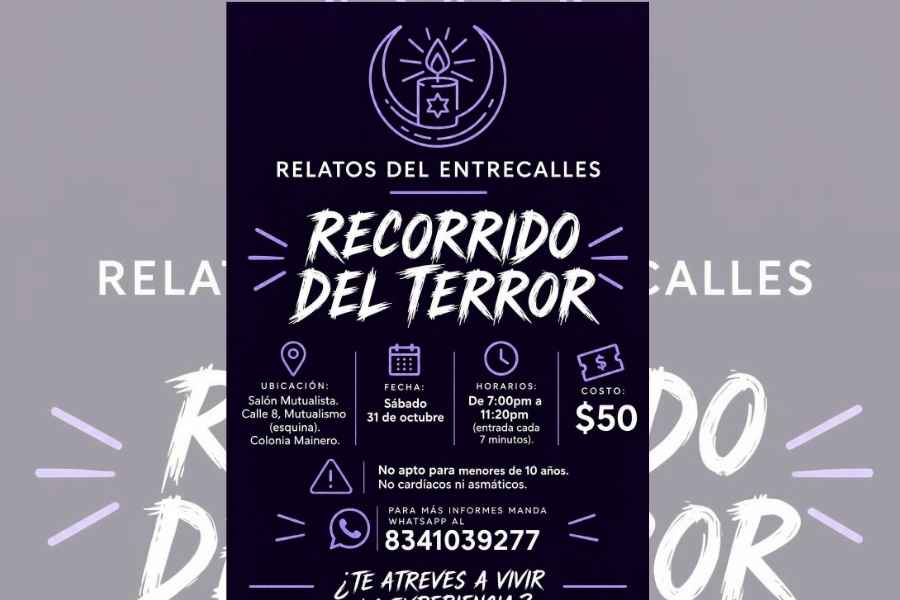 recorrido de terror Ciudad Victoria