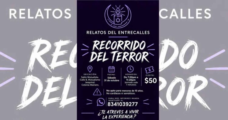 recorrido de terror Ciudad Victoria