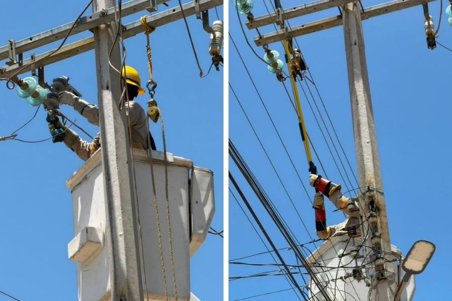 suspensión de energía eléctrica en Matamoros