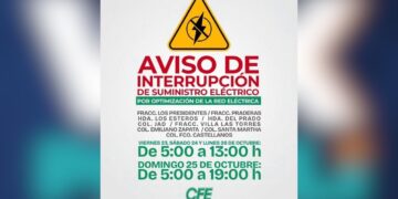 suspensión de energía eléctrica en Matamoros