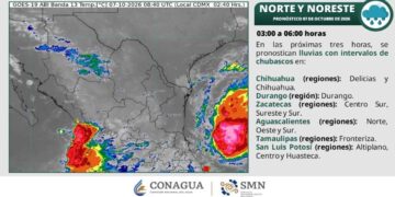 temperatura hoy en Tamaulipas lluvias