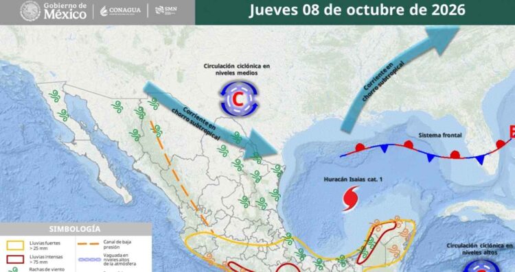 tormentas eléctricas hoy en Tamaulipas
