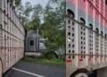trailer obstaculizando Carretera Nacional